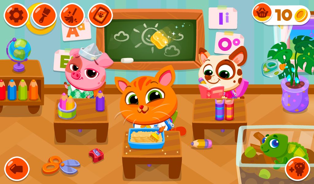 Bubbu School–สัตว์น่ารักของฉัน ภาพหน้าจอเกม