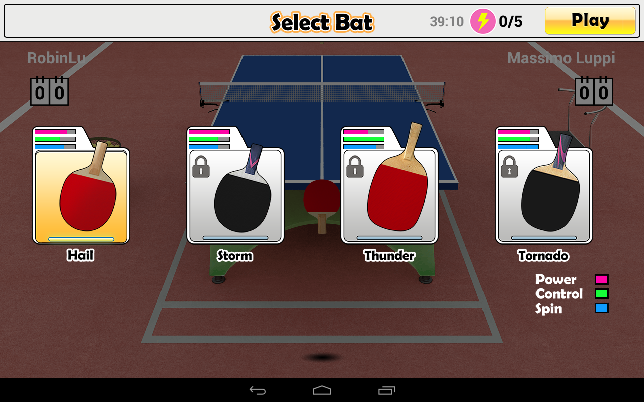 Cuplikan Layar Game Virtual Table Tennis