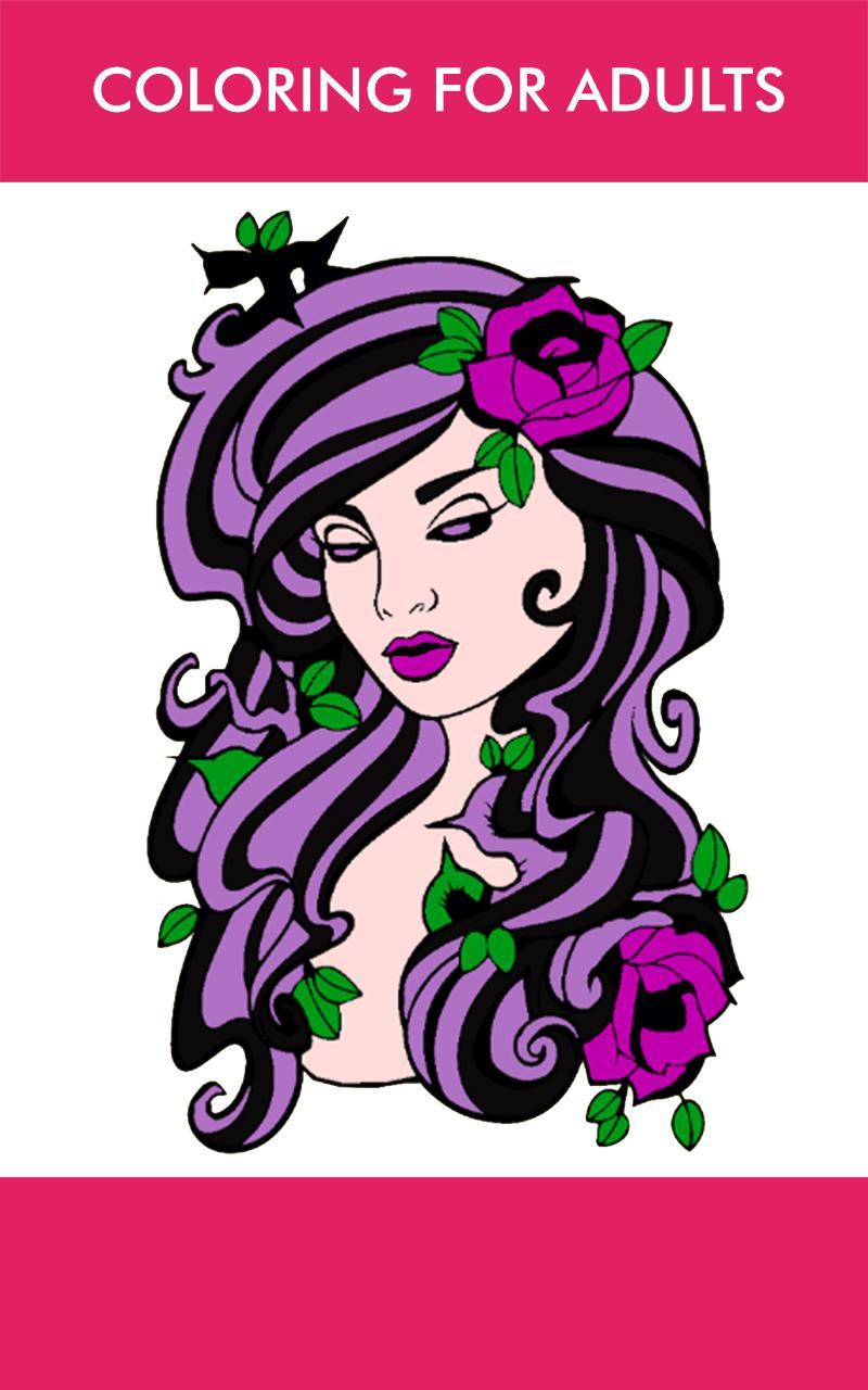 Captura de Tela do Jogo Coloring Book for Women & Girl