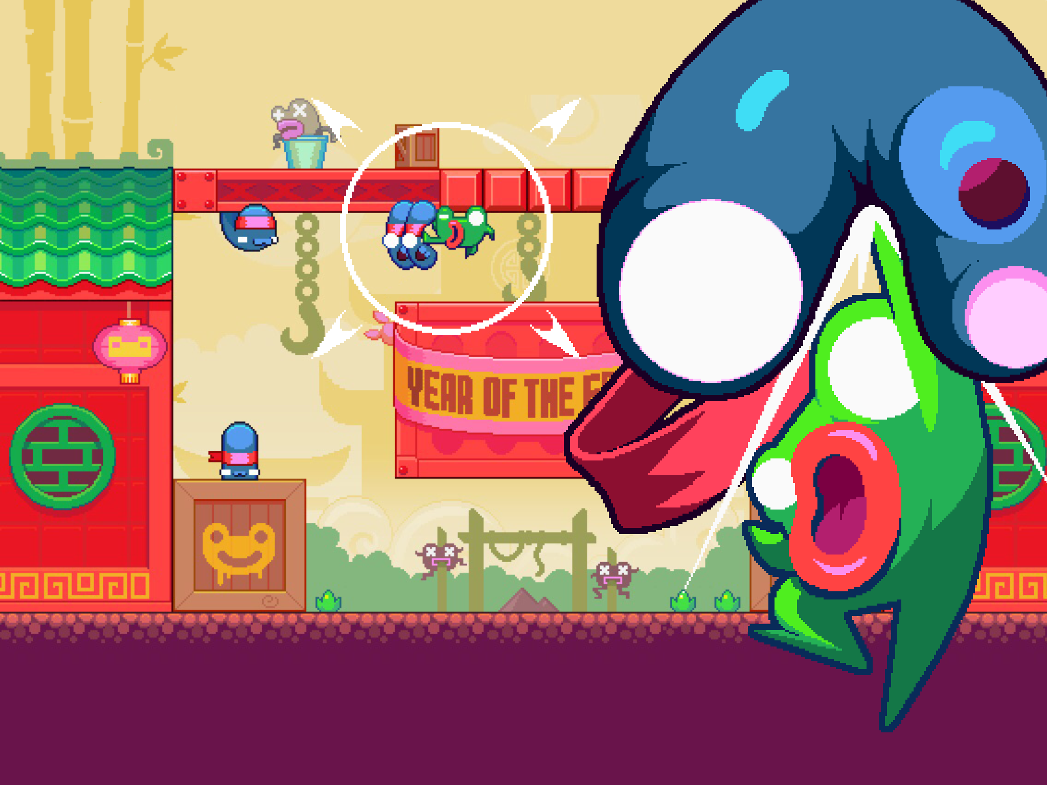 Green Ninja: Year of the Frog Game Screenshot