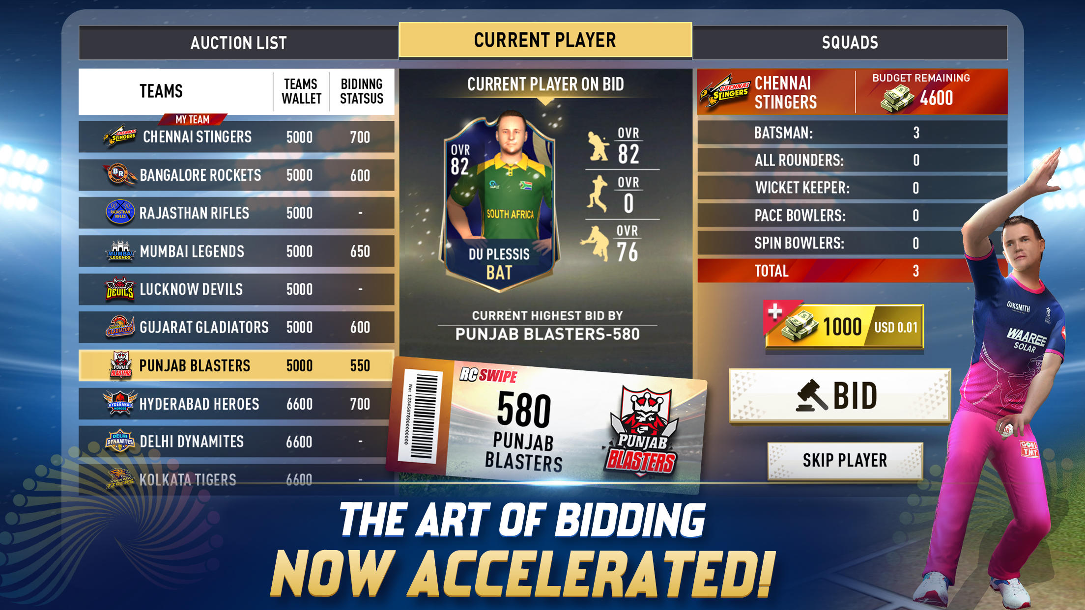 Real Cricket™ Swipe Game Screenshot