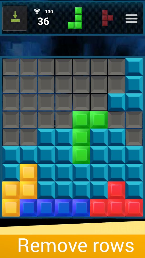 Screenshot of Quadris® - timeless puzzle