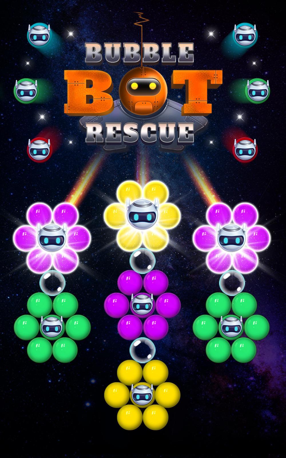 Скриншот игры Bubble Bot Rescue