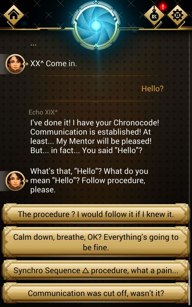 CHRONIRIC XIX. Interactive story, time traveler 게임 스크린 샷