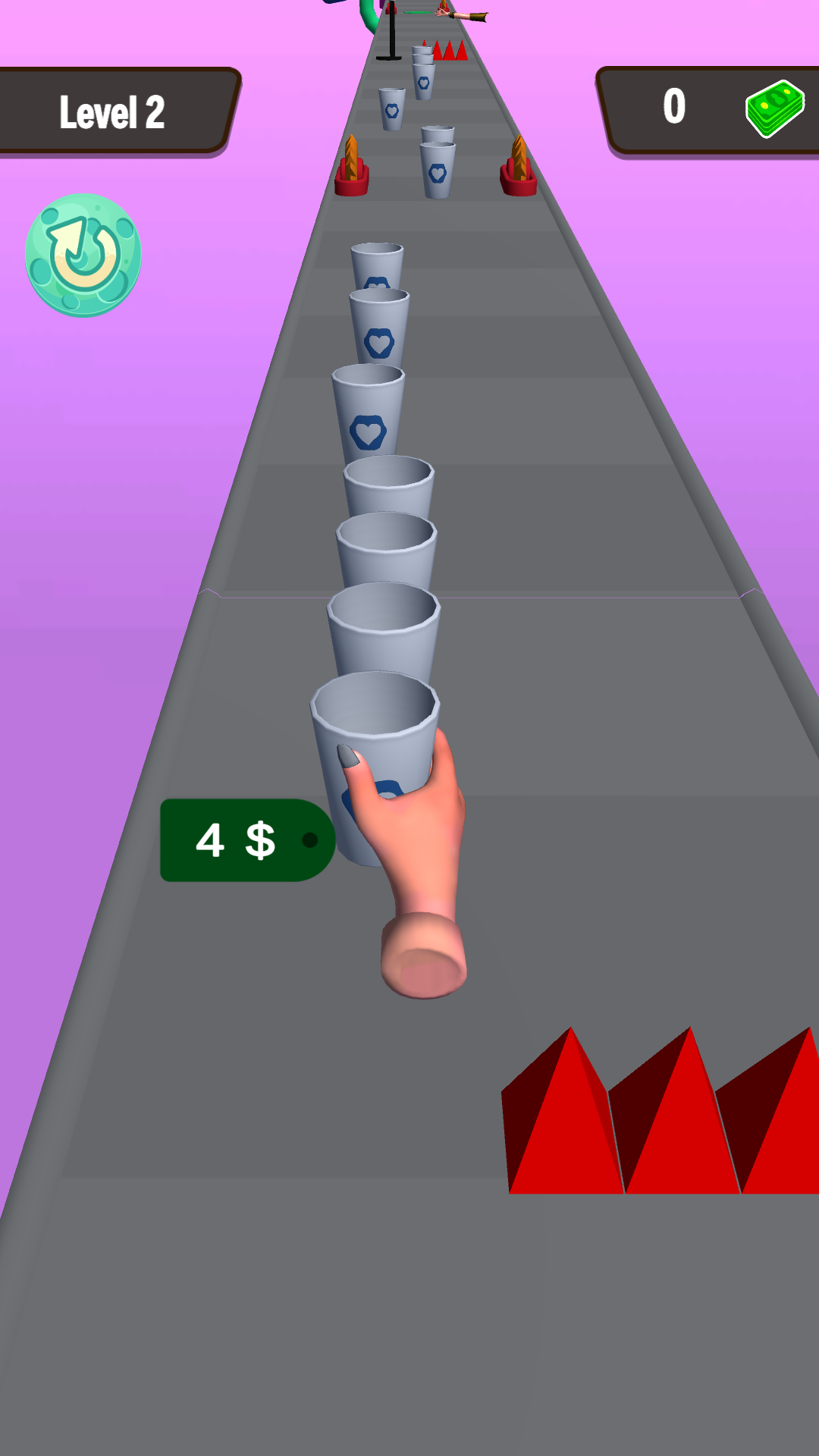 Cuplikan Layar Game 咖啡杯酷跑