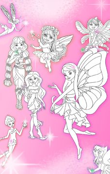 Fairy Coloring Pages Game Screenshot