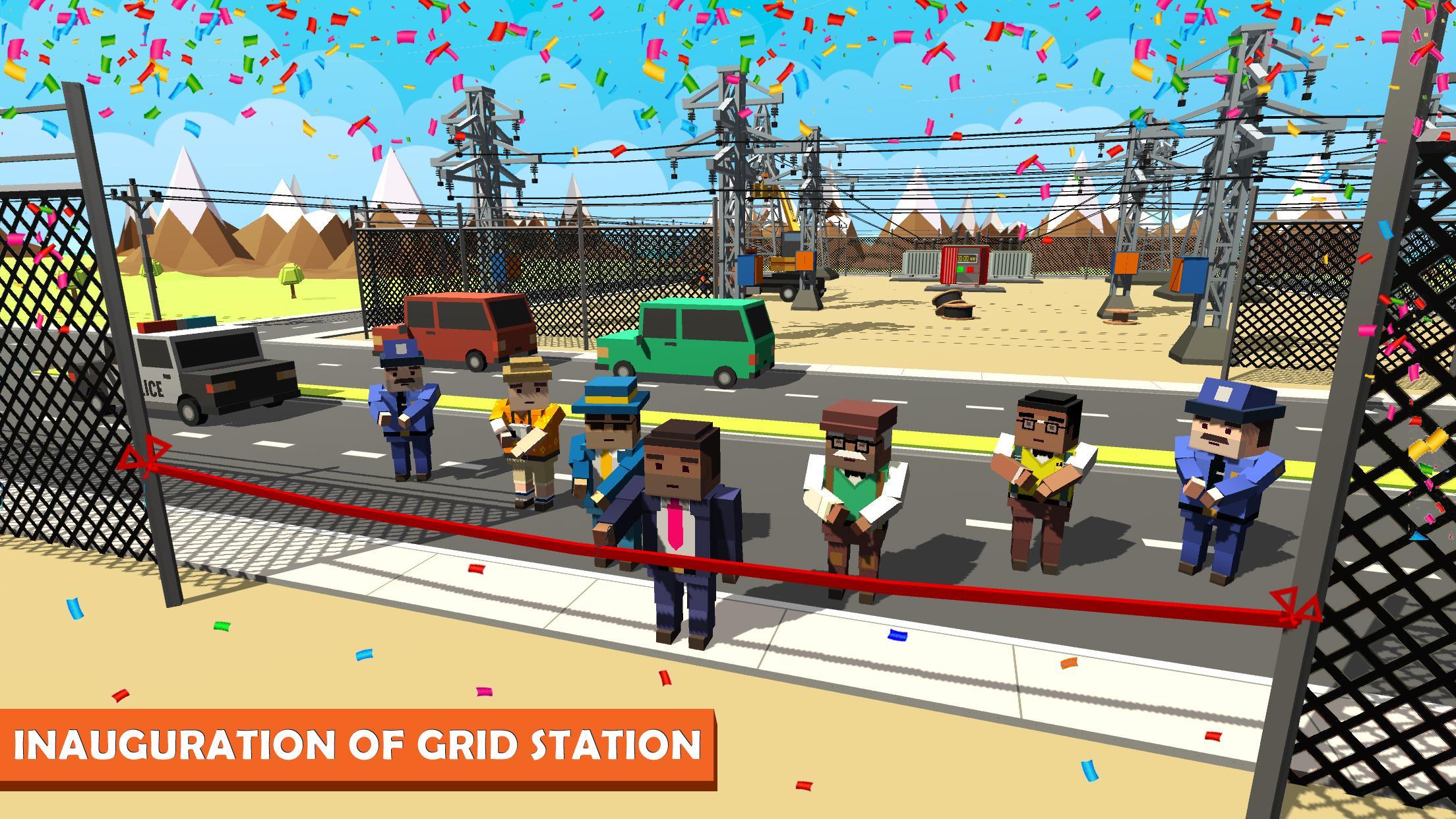 Electrical Grid Station Construction: Building Sim Game Screenshot