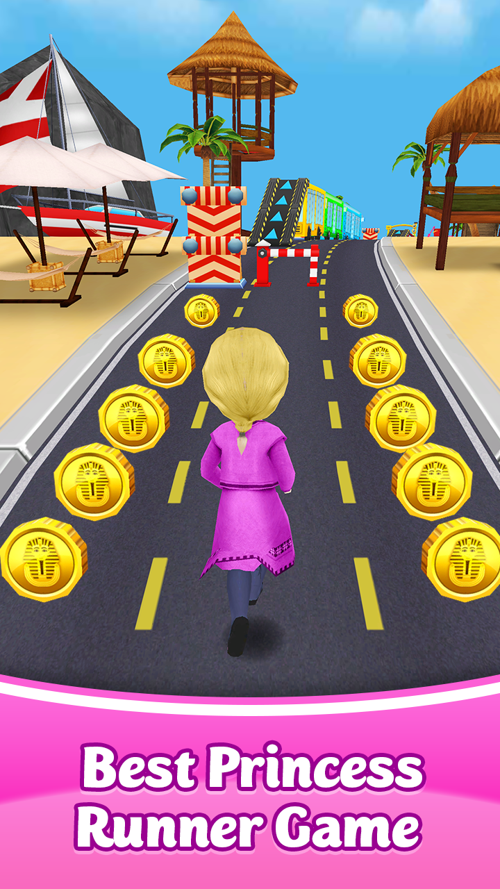 Screenshot of Pink Princess Run - Subway Escape Girl Run Temple