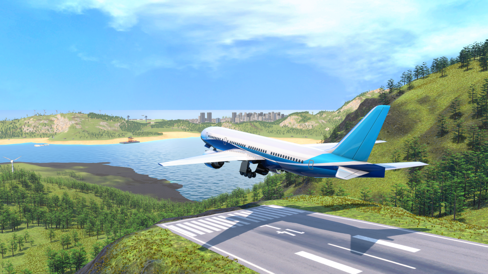 Airplane Flight Simulator Game Screenshot