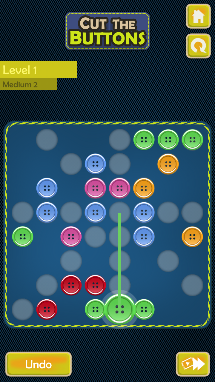 Cut the Buttons Logic Puzzle ゲームのスクリーンショット