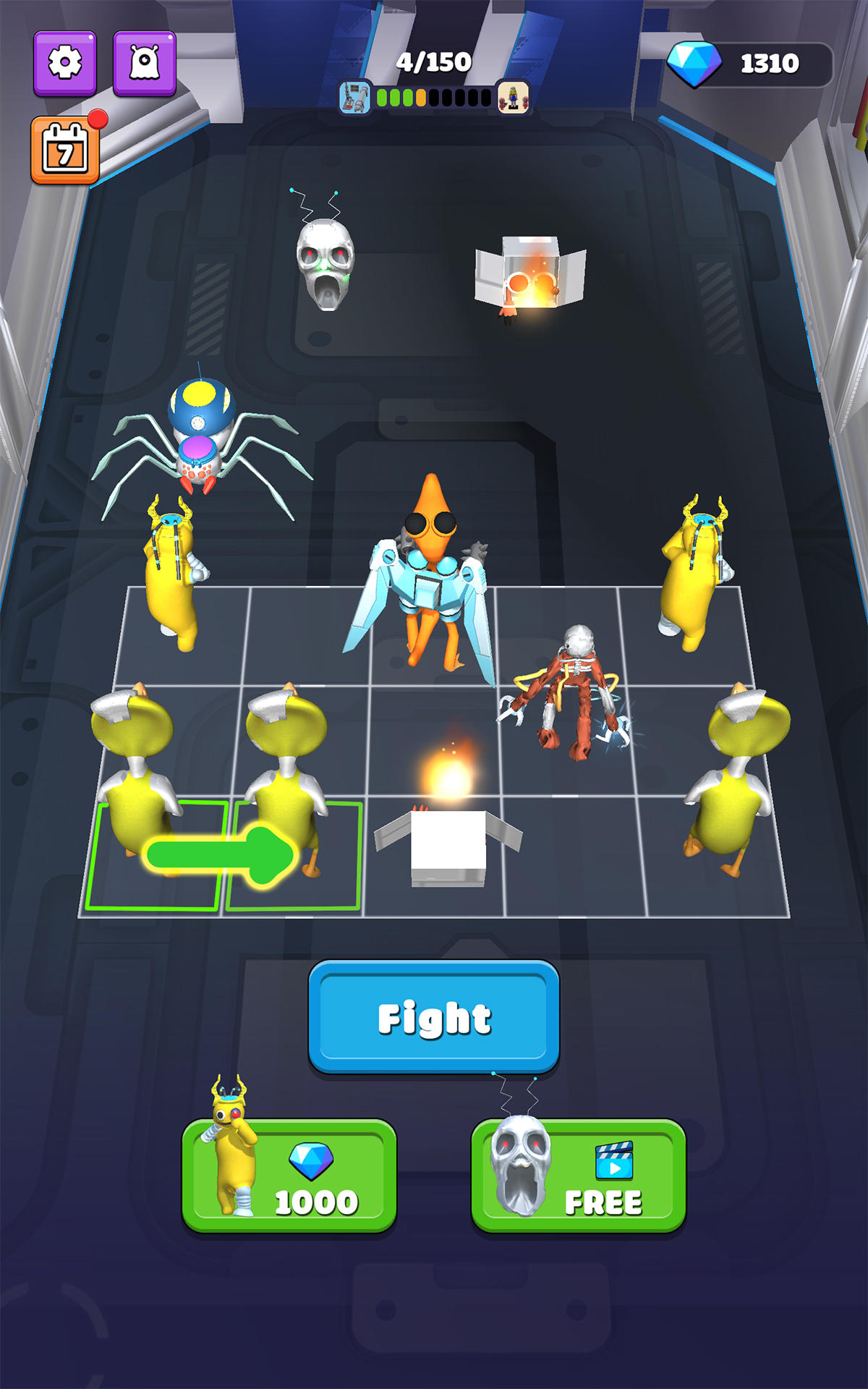 Screenshot of Merge Rainbow Friend 100 Doors