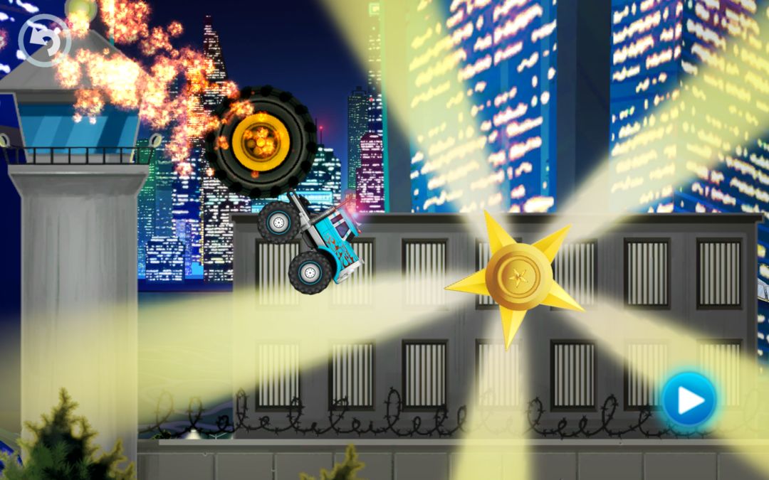 Screenshot of Monster Truck Kids 4: Police Racing