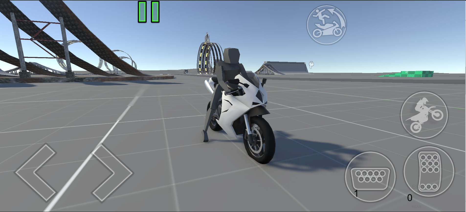 Ragdoll Moto Stunt Game Screenshot