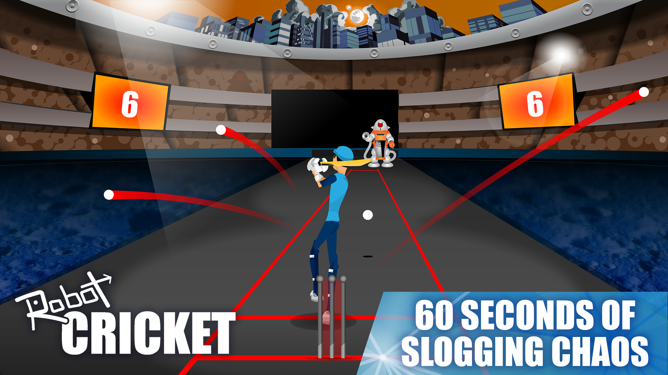 Robot Cricket Game Screenshot