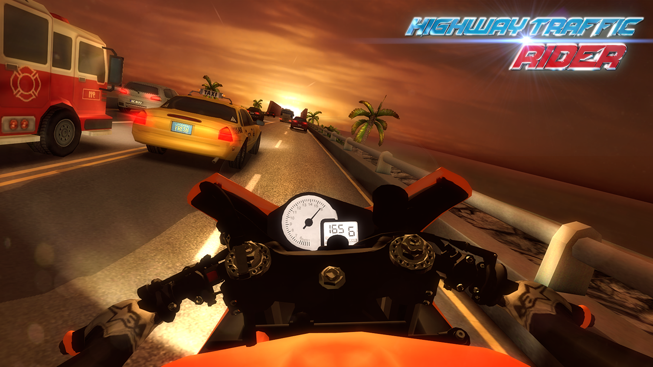 Captura de Tela do Jogo Highway Traffic Rider