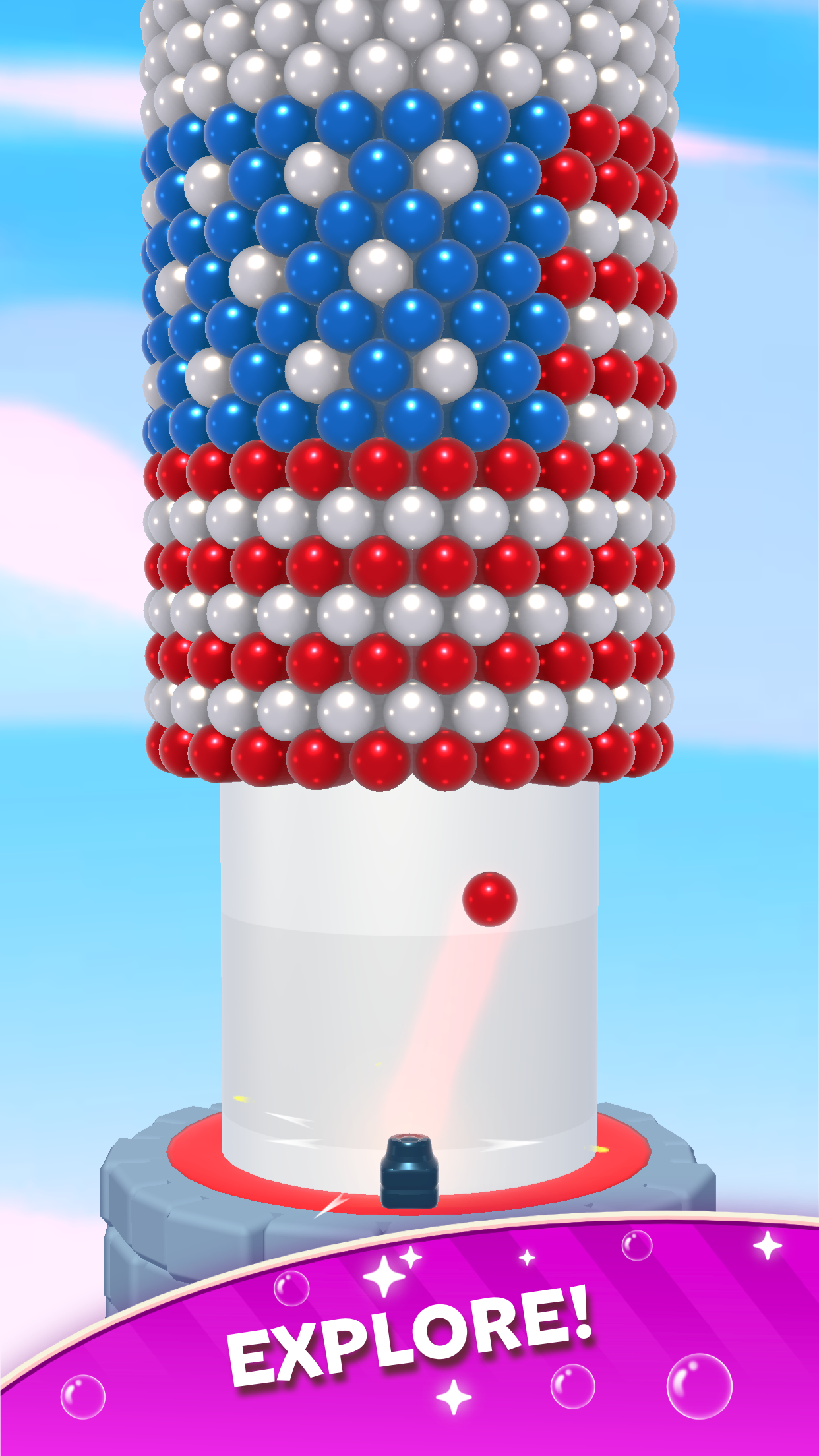 Пузырьковая башня 3d