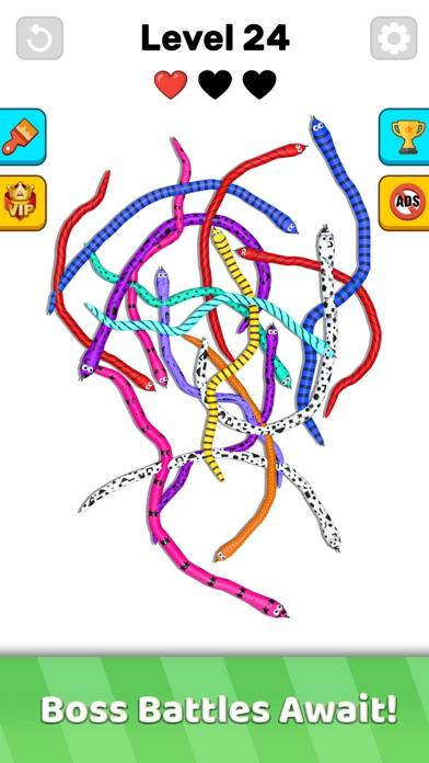 Cuplikan Layar Game Twisted Snakes: Sorting Game