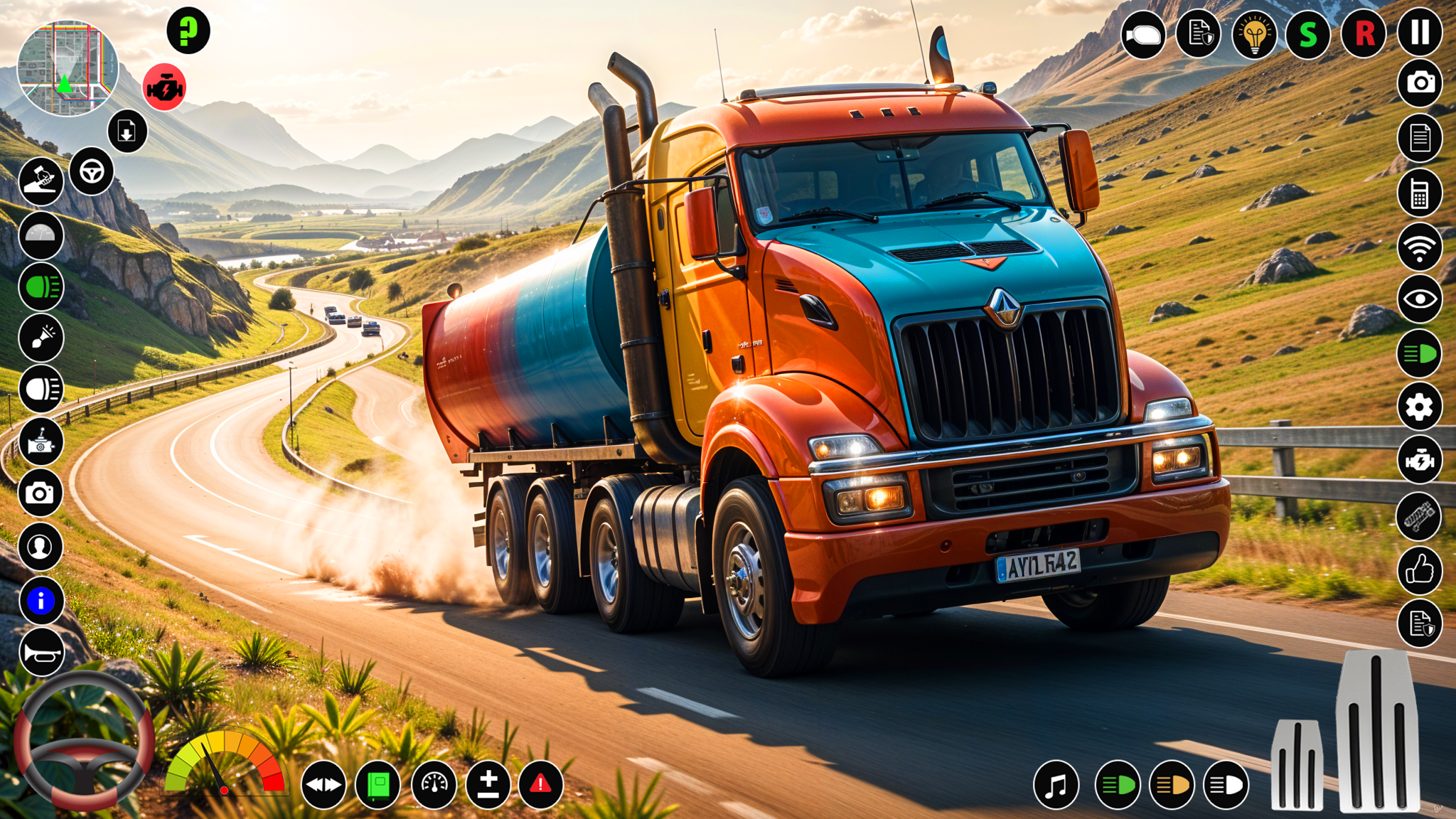 US Truck Driving : Truck Game Game Screenshot