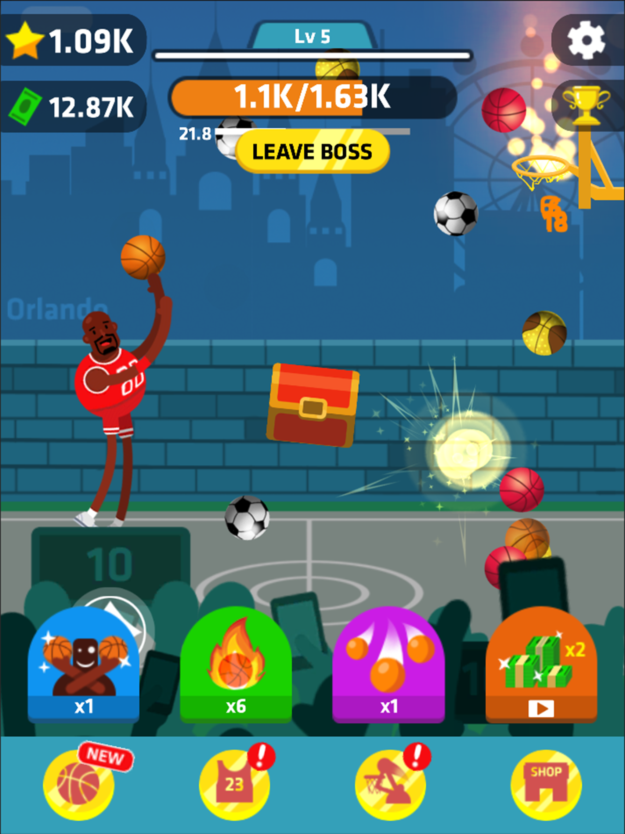 Idle Dunk Masters Game Screenshot
