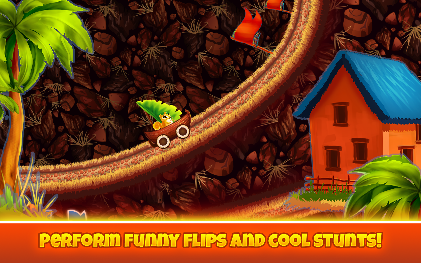 Fun Kid Racing - Madagascar Game Screenshot