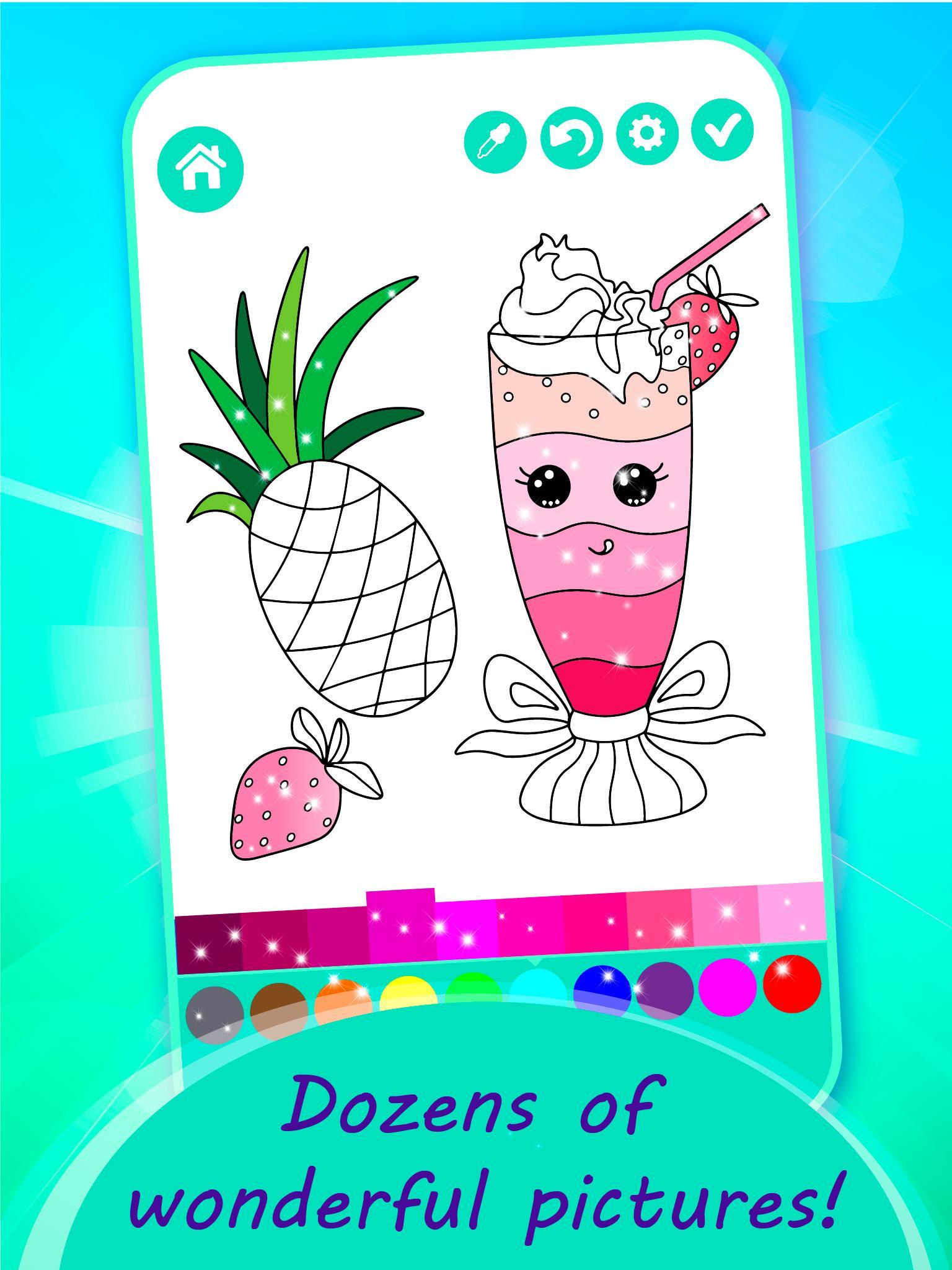 Flower Magic Color-kids coloring book with animals遊戲截圖