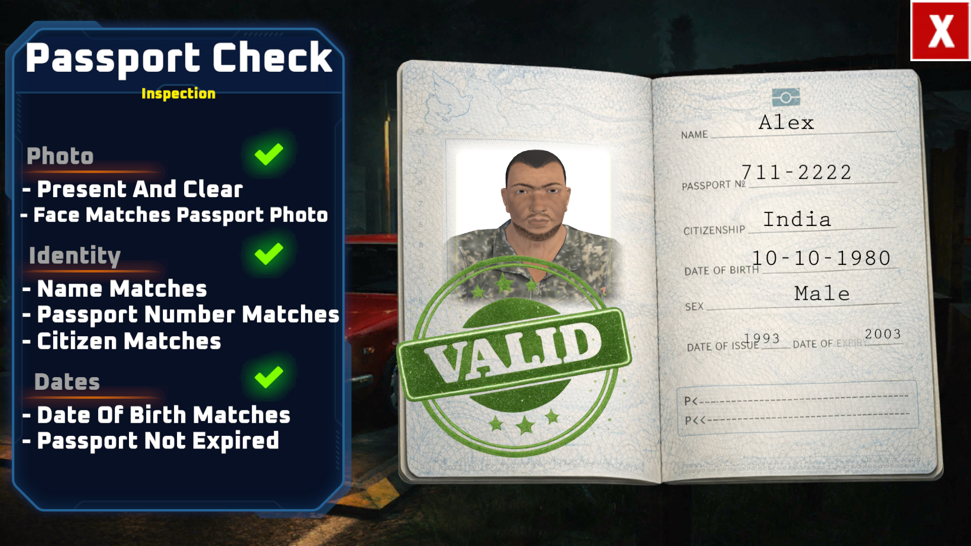 Border Patrol: Checkpoint Duty Game Screenshot