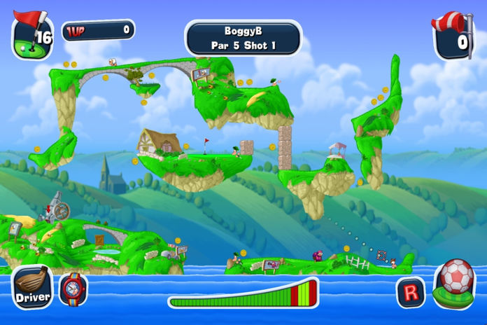 Screenshot of Worms Crazy Golf