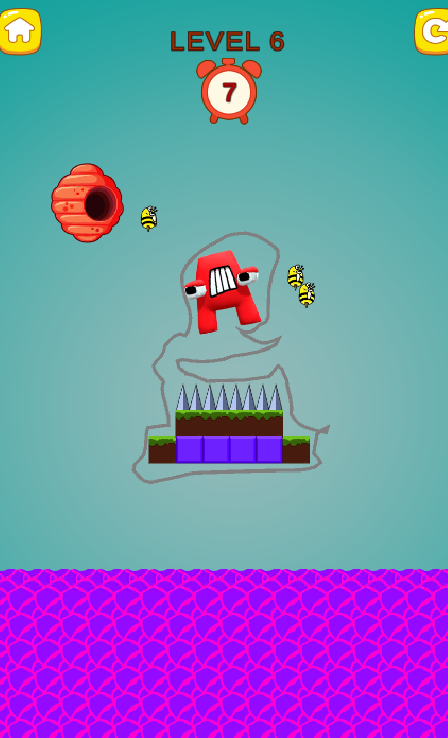 Draw To Save My Alphabet Game Game Screenshot