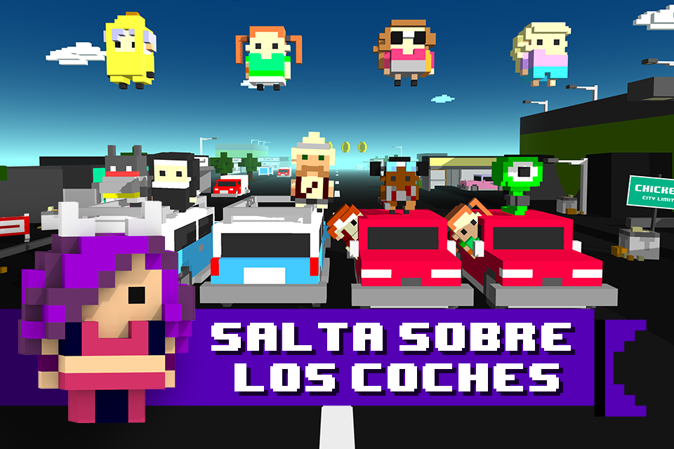 Captura de Pantalla del Juego Chicken Jump - Crazy Traffic