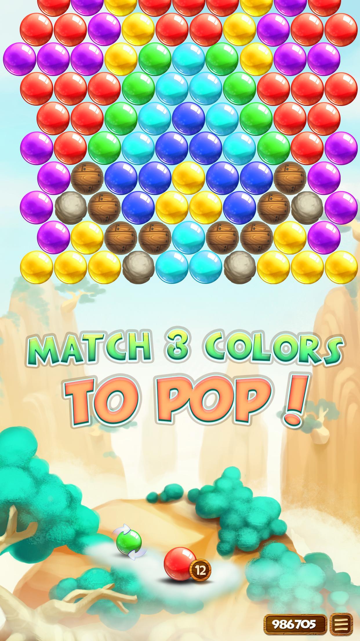 Bubble Shooter Nirvana Game Screenshot