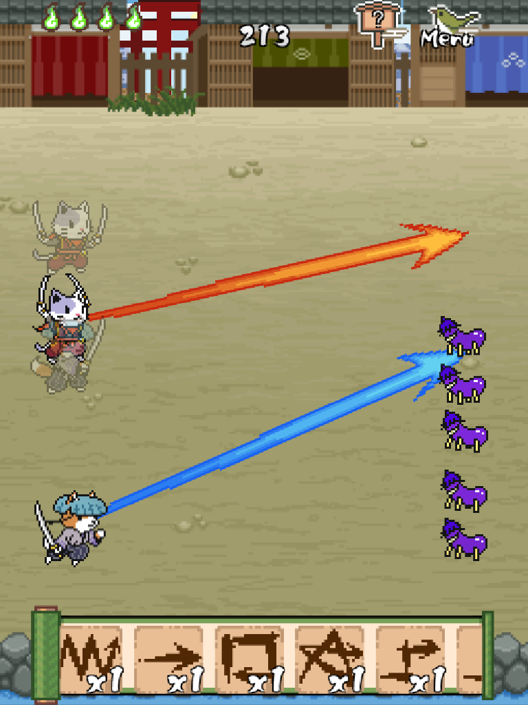 Wan Nyan Slash Game Screenshot