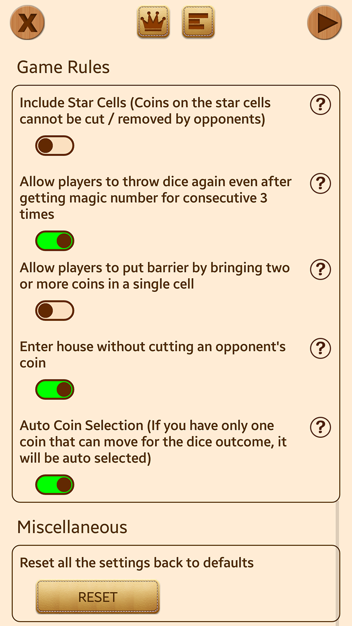 Cuplikan Layar Game Ludo Classic
