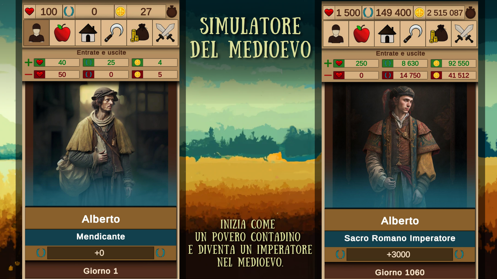 Screenshot 1 of Simulatore del medioevo 1.41