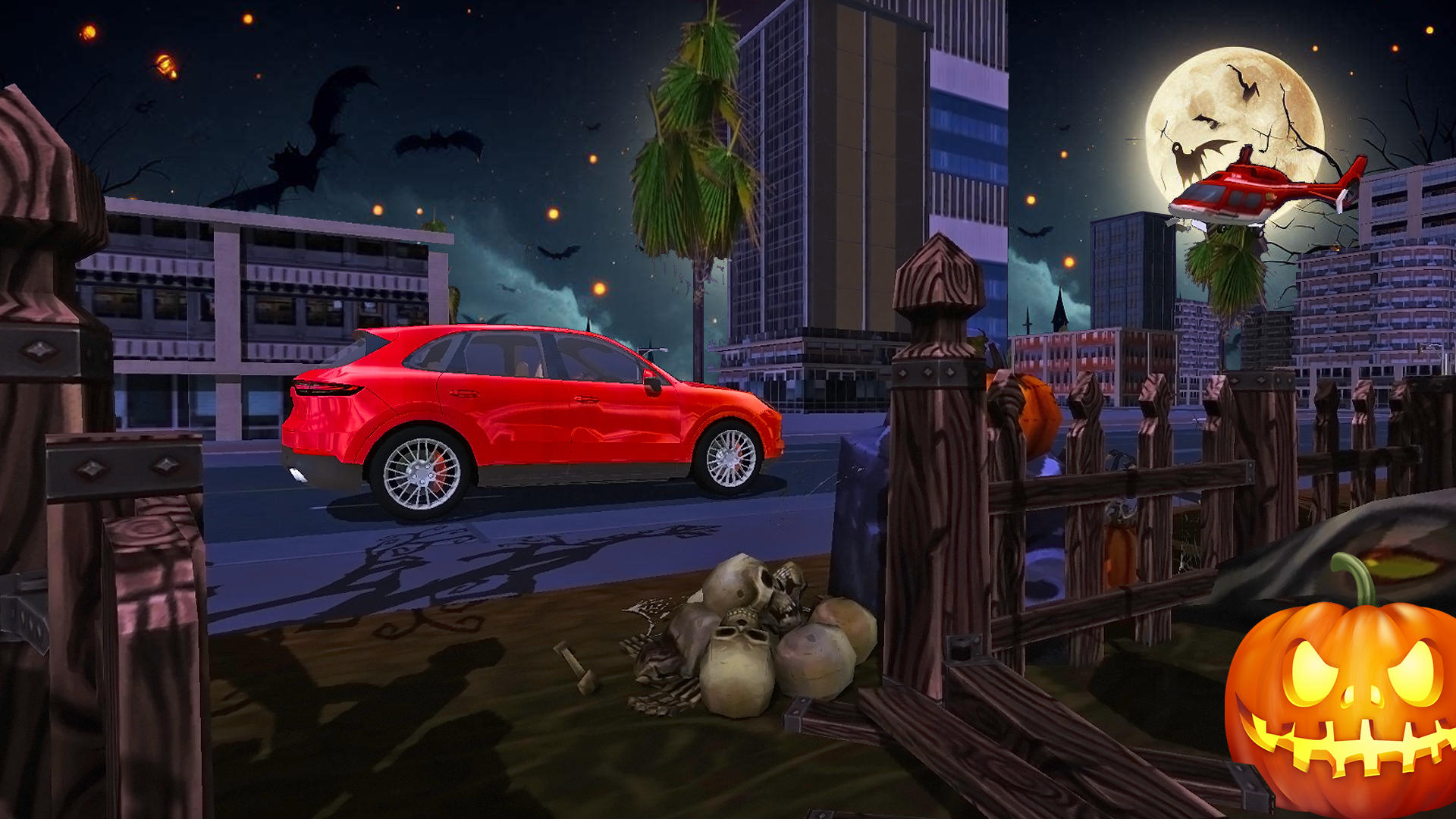 Screenshot of Halloween Drive Zone Mania