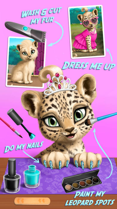 Screenshot of Jungle Animal Hair Salon - Wild Pets Haircut & Style Makeover - No Ads