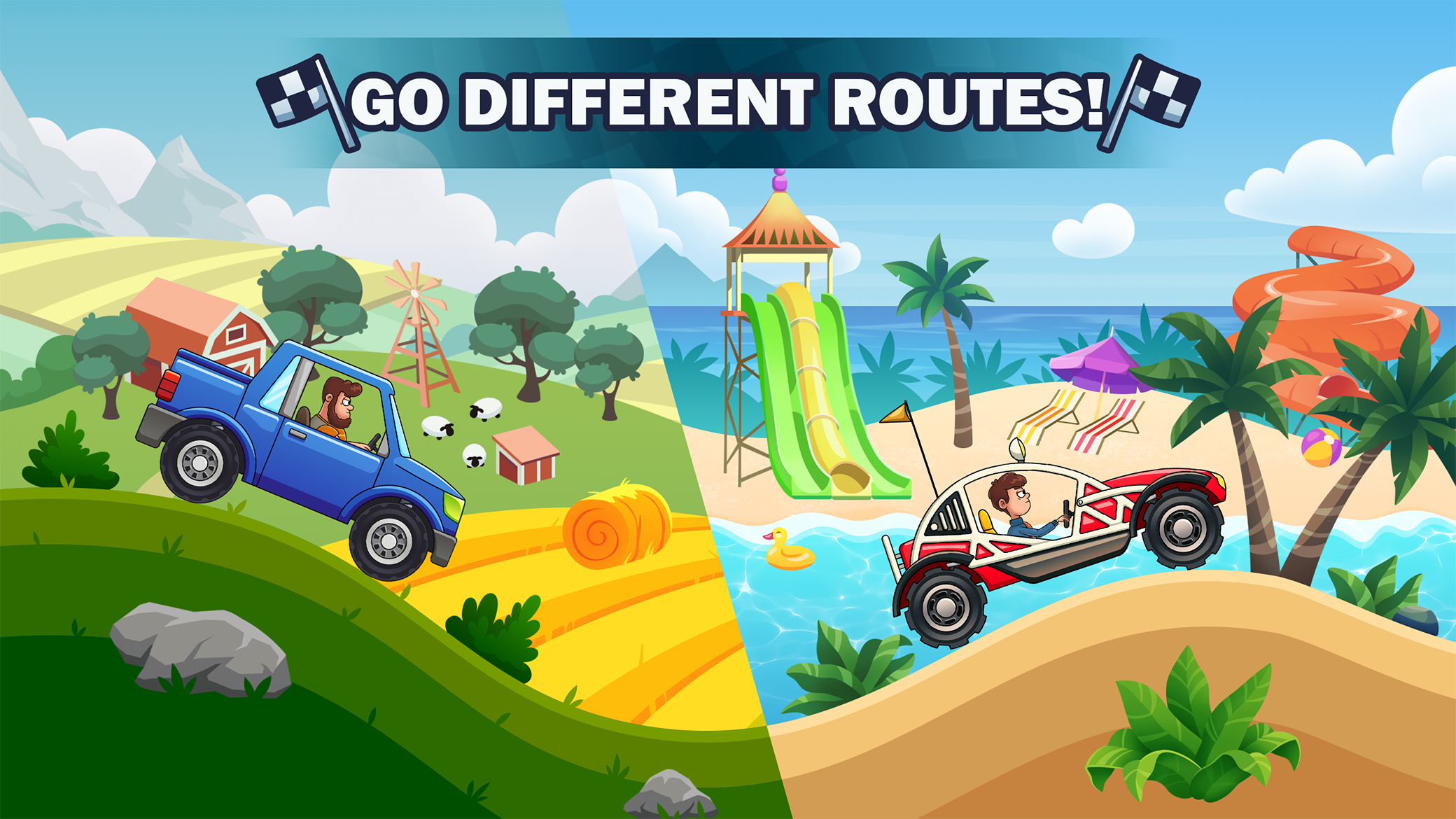 Screenshot 4 of Racing Hills! Offroad Car Game 