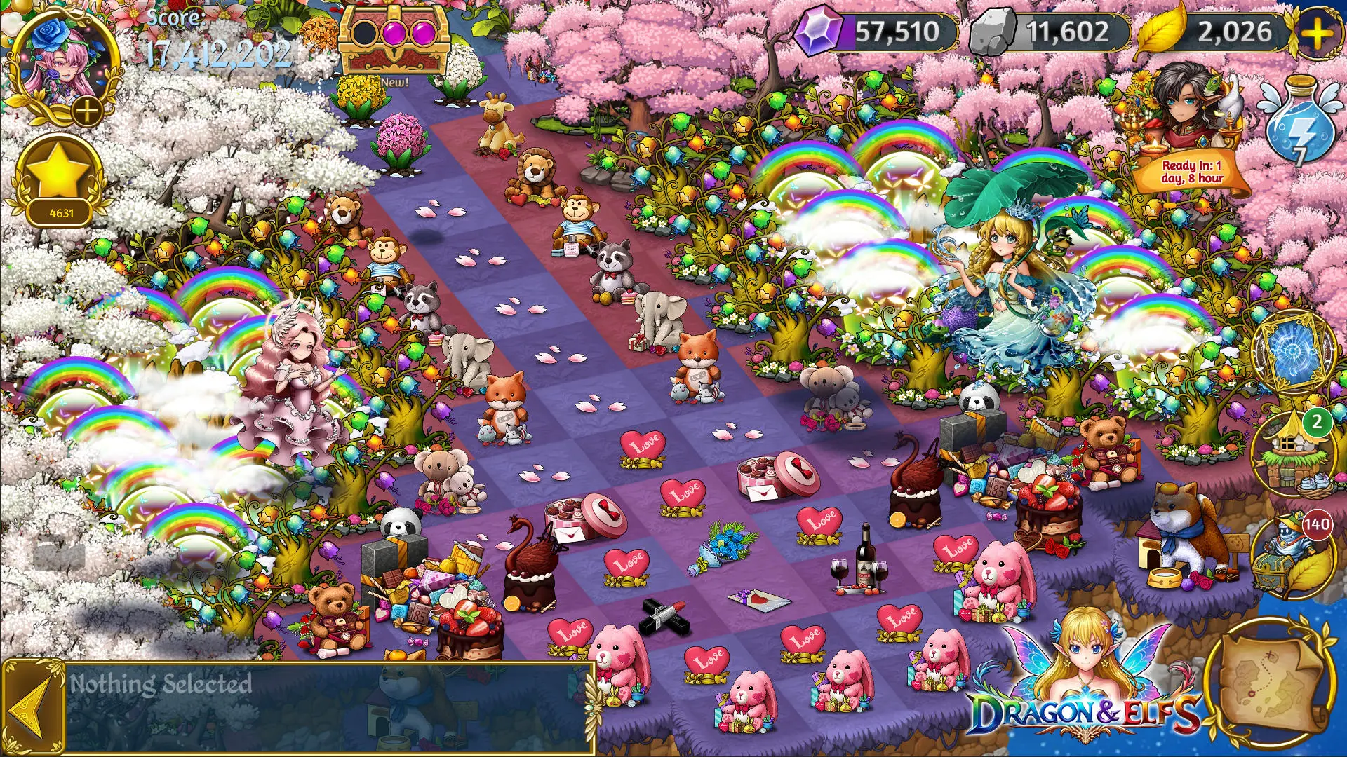 Dragon&Elfs - Five Merge World Game Screenshot