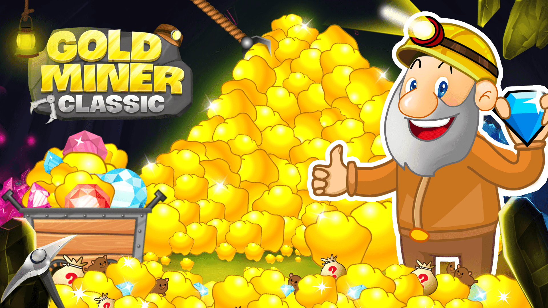 Gold Miner Classic: Gold Rush Game Screenshot