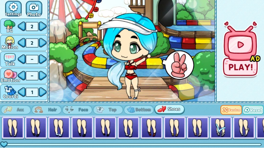 WaterPark Pretty Girl: dressup screenshot game