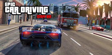 Banner of Real Car Driving City Games 