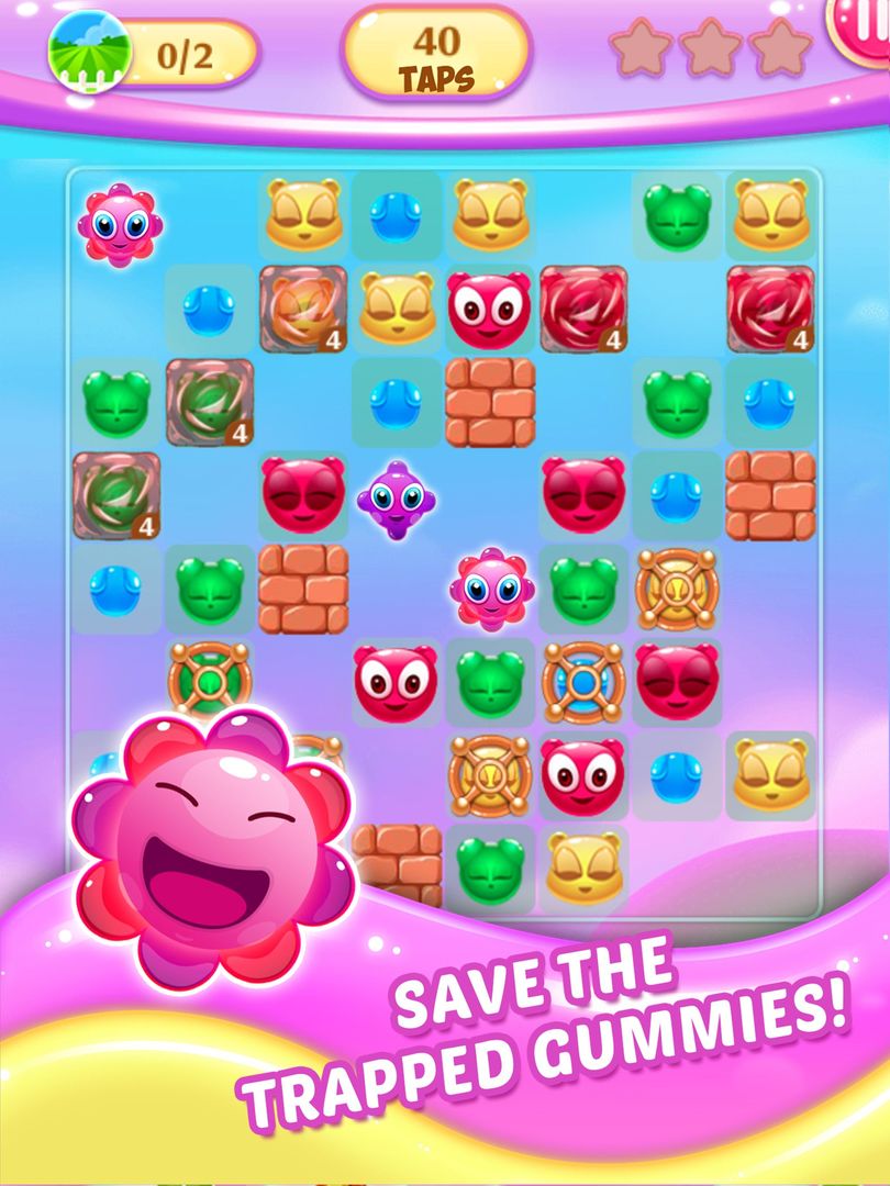Gummy Pop: Chain Reaction Game ภาพหน้าจอเกม