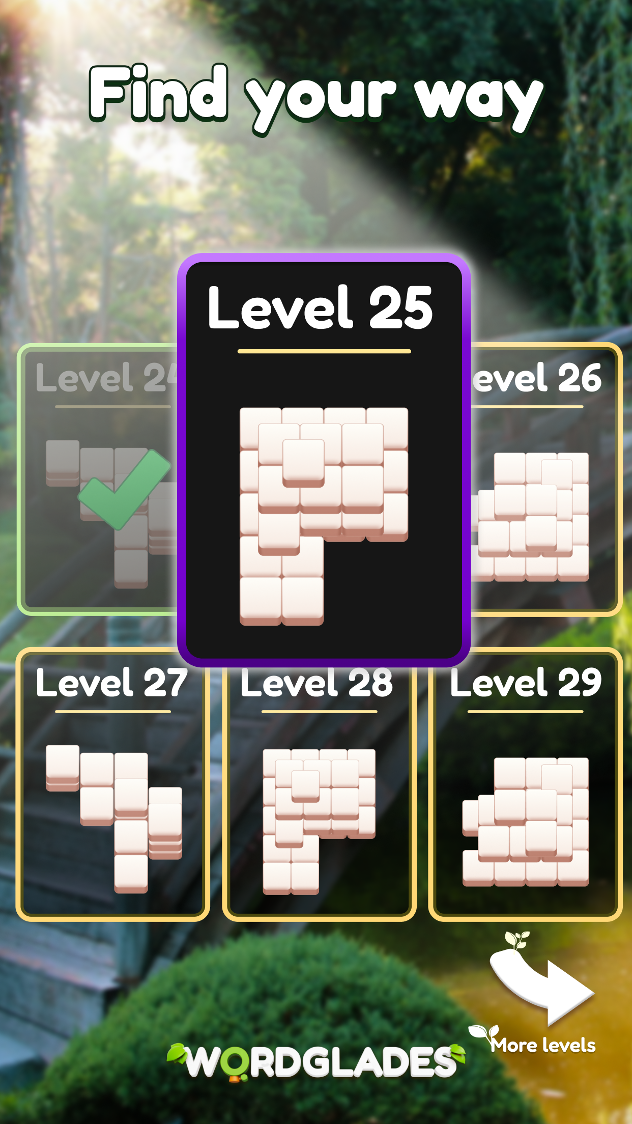 WordGlades: Words & Mahjong ภาพหน้าจอเกม