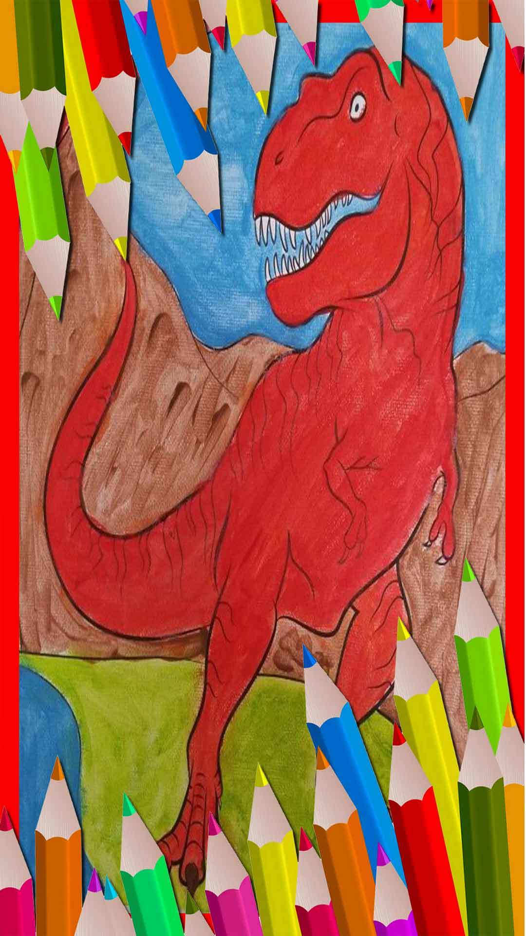 Screenshot of Dino Coloring Pages Fun