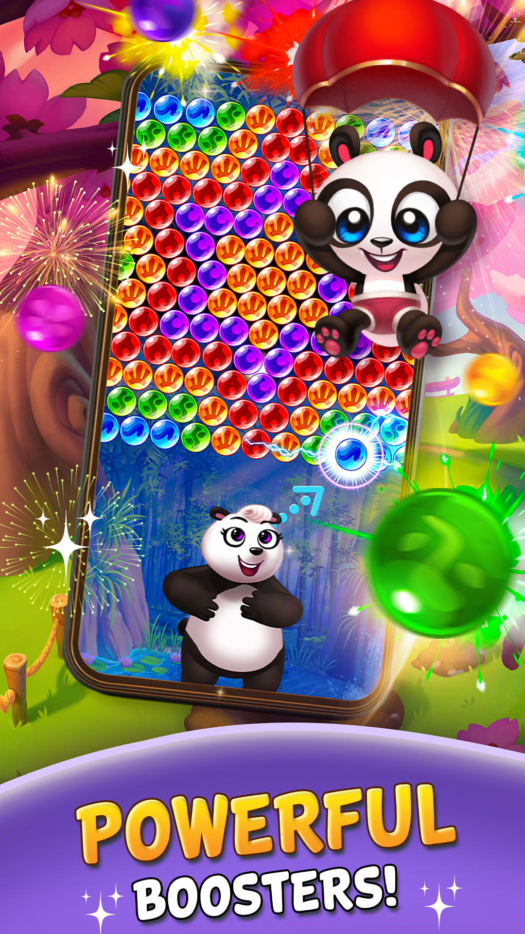 Скриншот игры Bubble Shooter: Panda Pop!