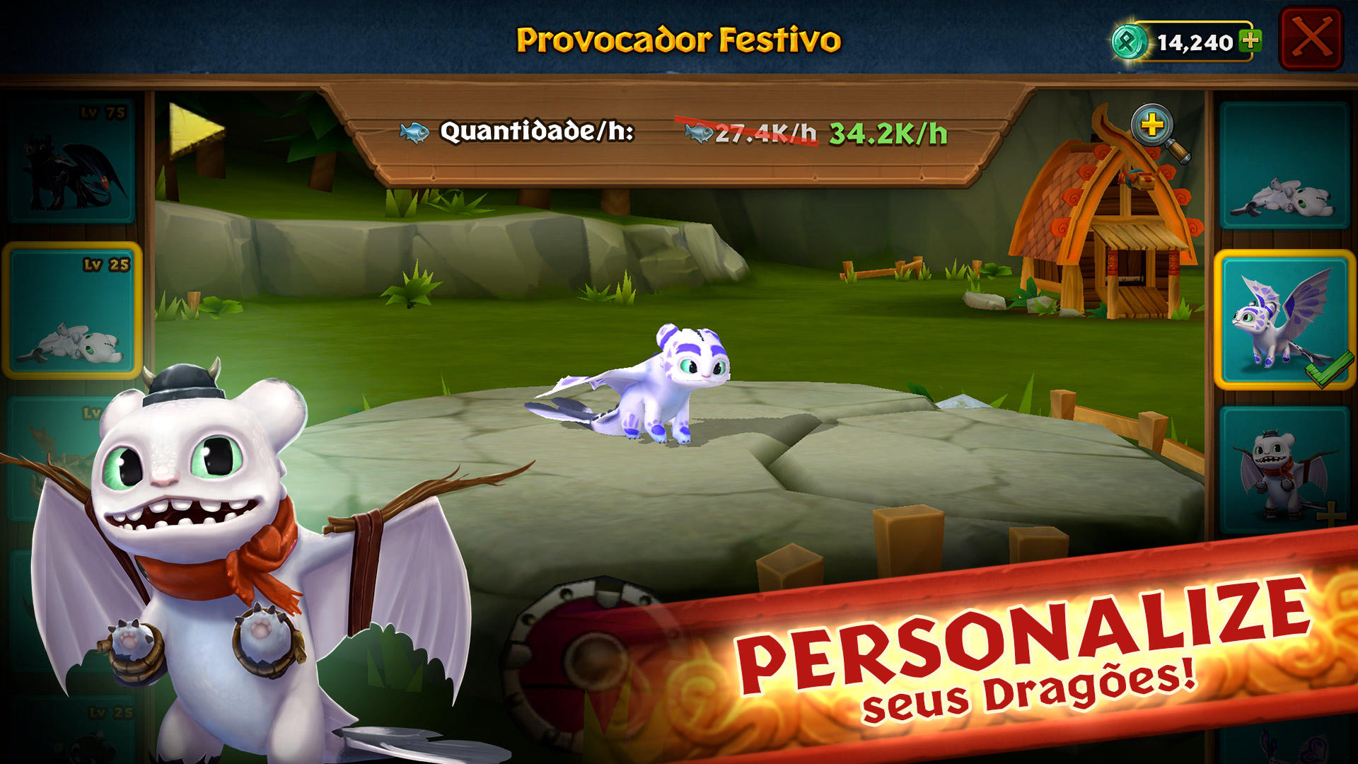 Captura de Tela do Jogo Dragões: A Ascenção de Berk