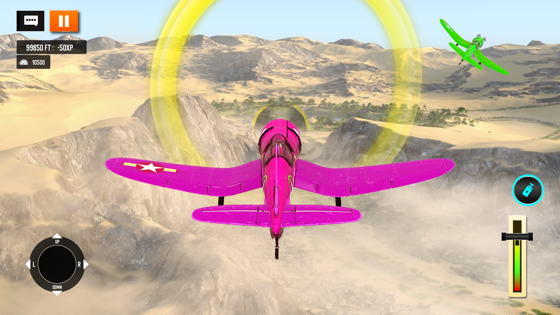 Captura de Tela do Jogo City Airplane Racing 3d Game