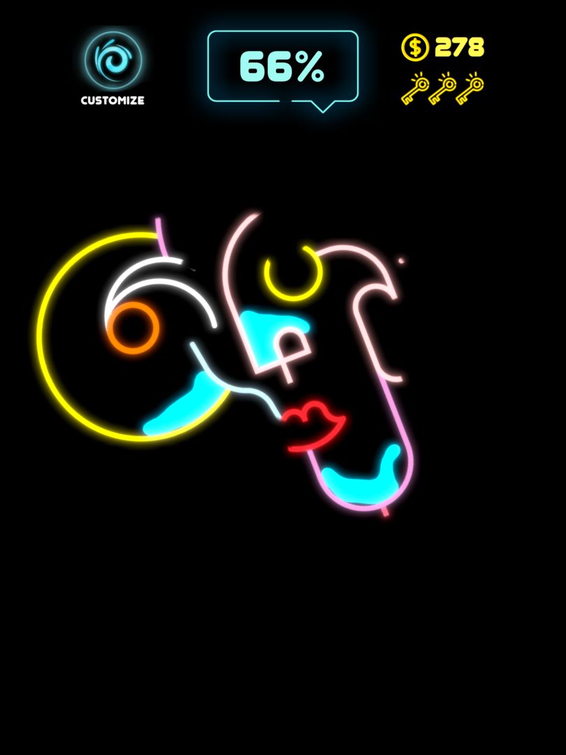 Neon Splash screenshot game