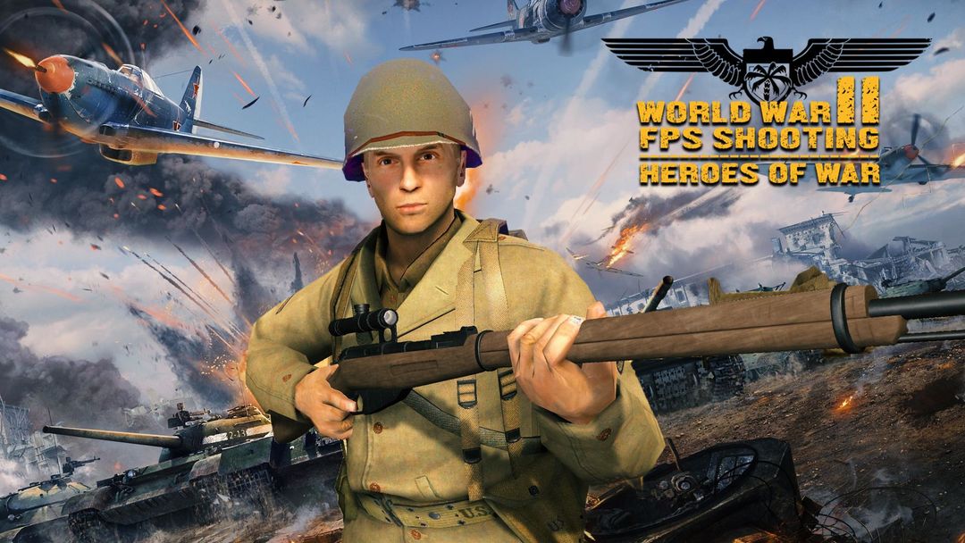 World War II FPS Shooting : He 게임 스크린 샷