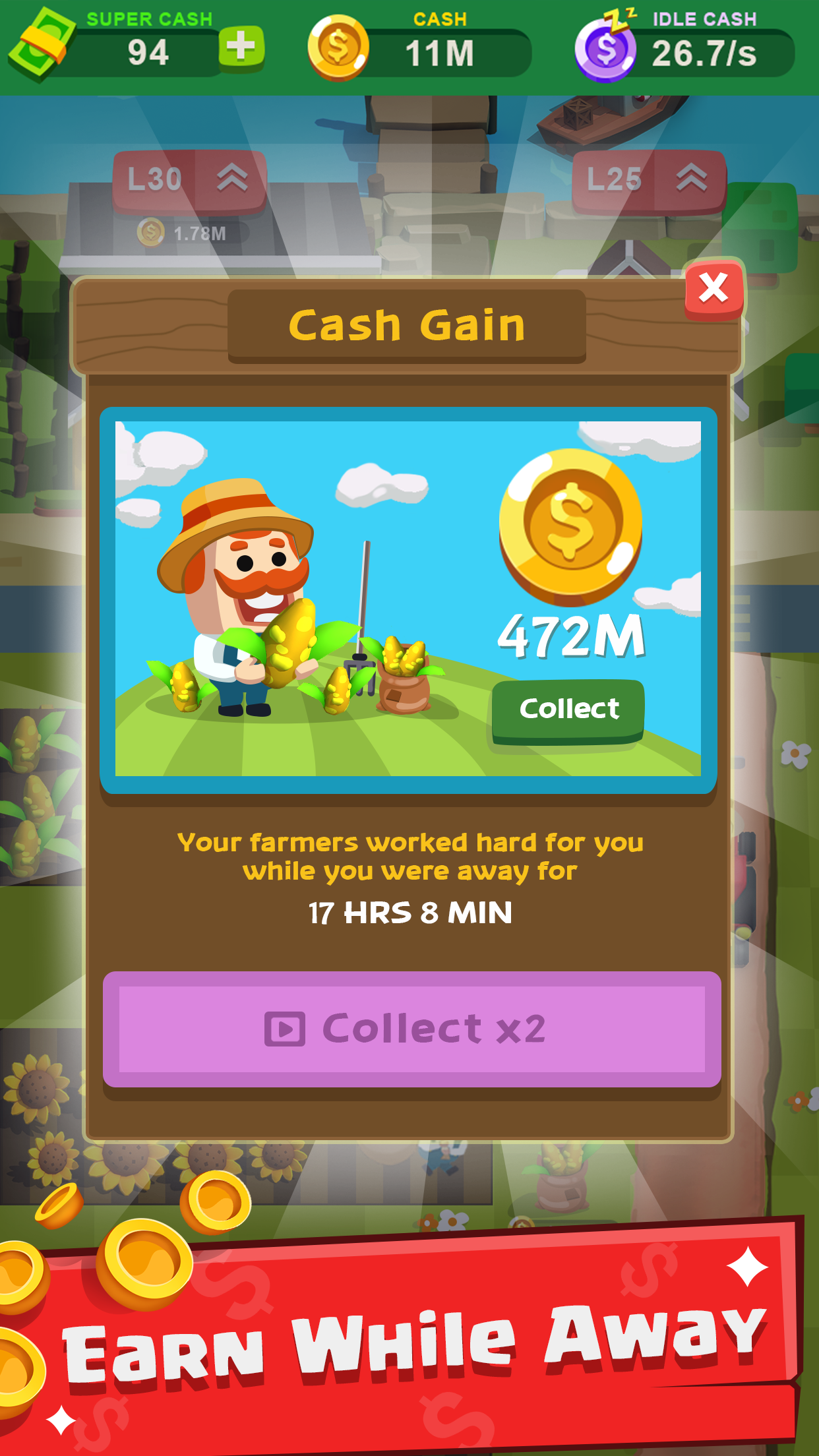 Idle Farming - Farm Tycoon Game Screenshot