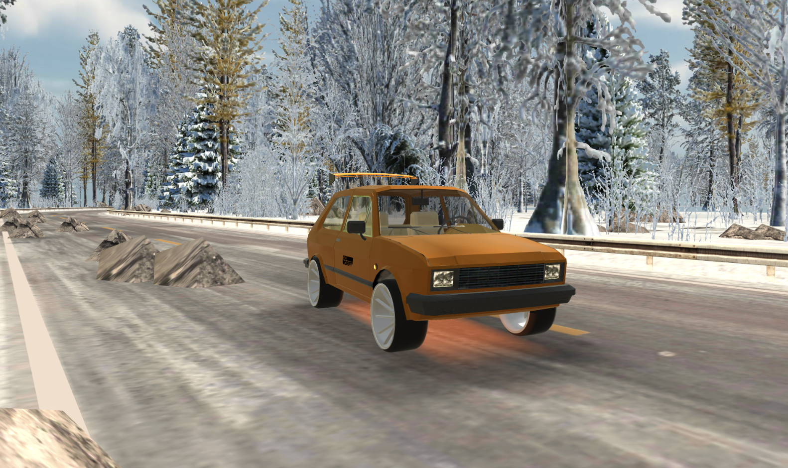 Скриншот игры Snow Car Driving Simulator